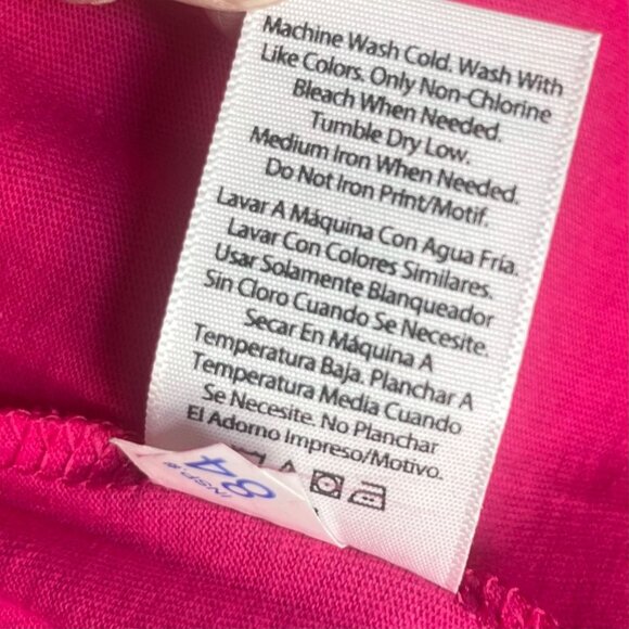 Time And Tru VNeck Relaxed Fit Tee Tshirt Womens Small PInk New - Picture 8 of 10